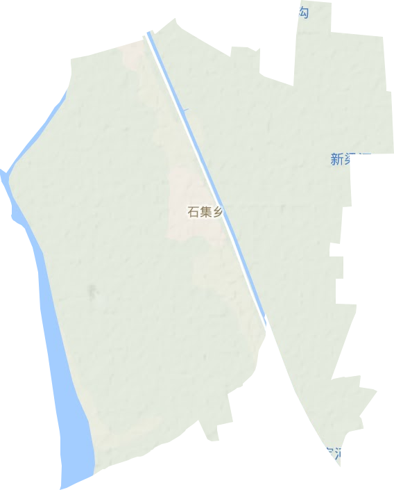 石集乡地形地图