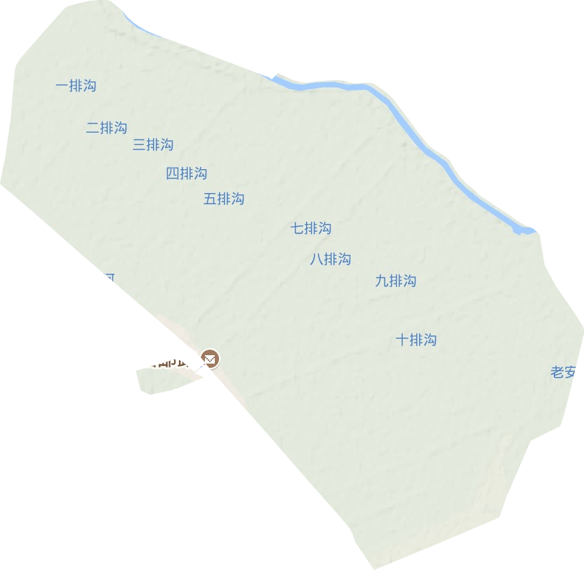 洪泽湖农场地形地图