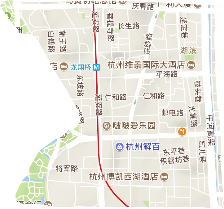 湖滨街道地形地图