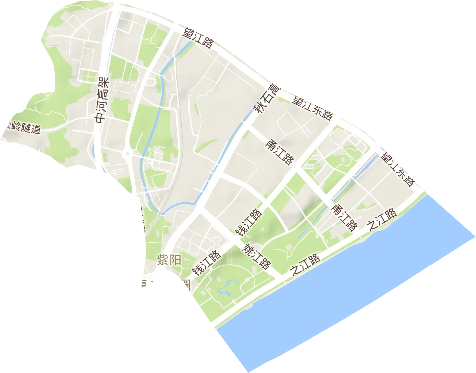 紫阳街道地形地图