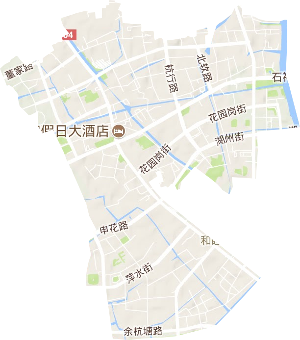 祥符街道地形地图