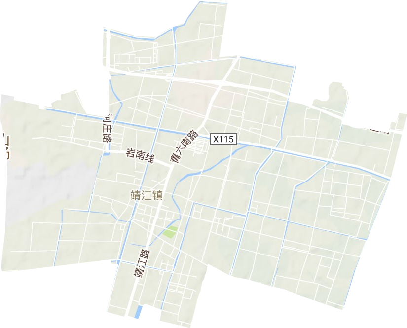 靖江街道地形地图