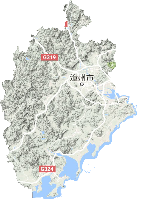 漳州市地形地图