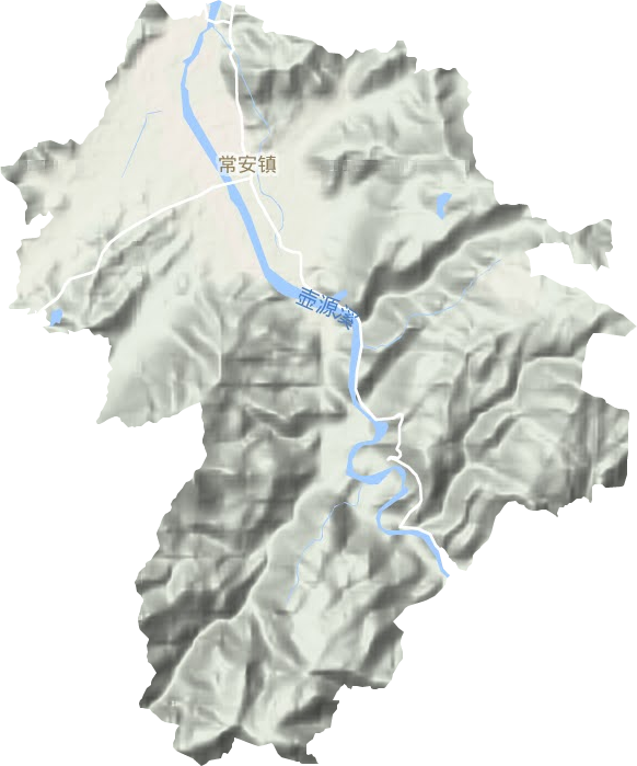 常安镇地形地图