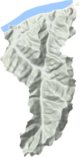 渔山乡地形地图