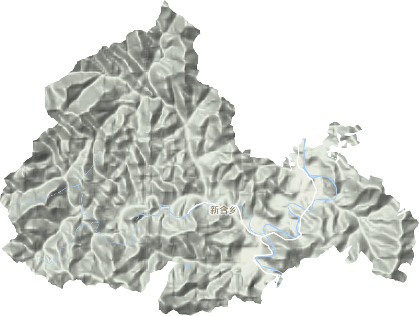新合乡地形地图