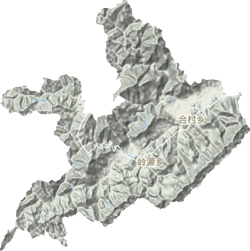 合村乡地形地图
