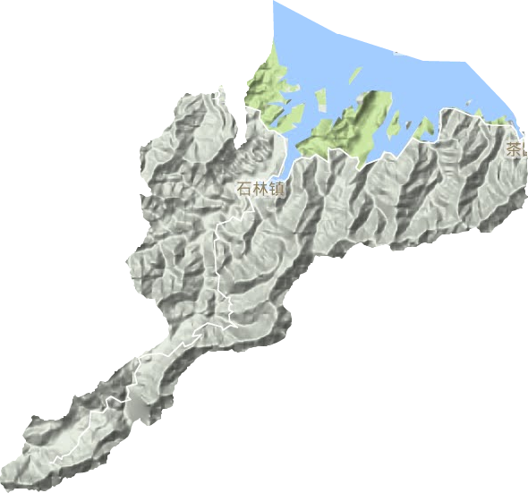 石林镇地形地图