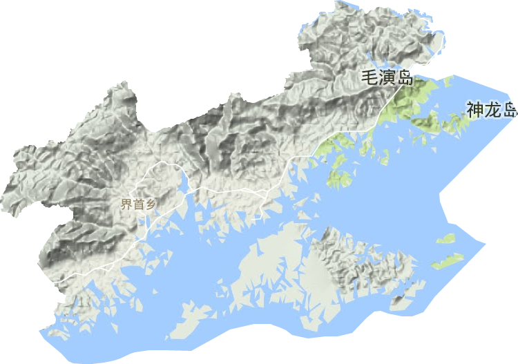 界首乡地形地图