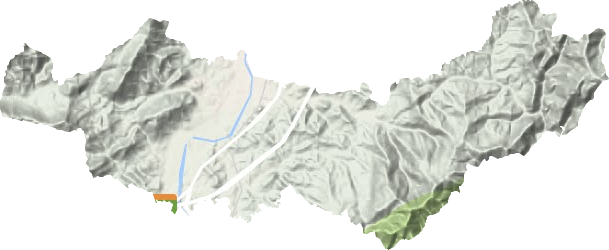更楼街道地形地图