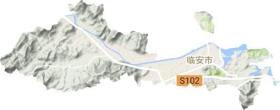 锦城街道地形地图