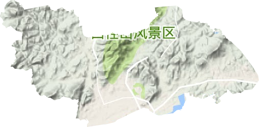 锦北街道地形地图