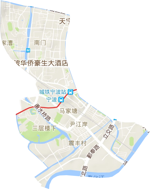 南门街道地形地图