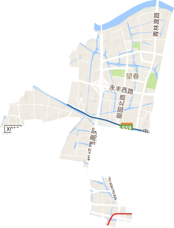 望春街道地形地图