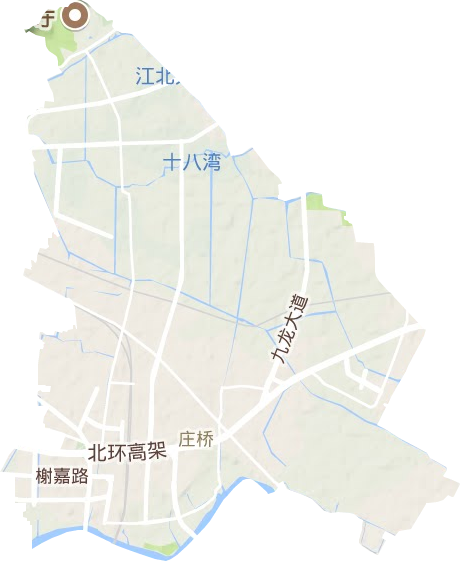 庄桥街道地形地图