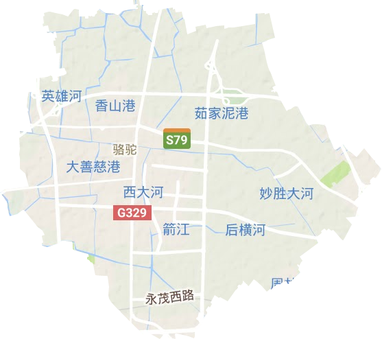 骆驼街道地形地图