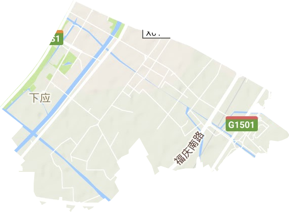 下应街道地形地图