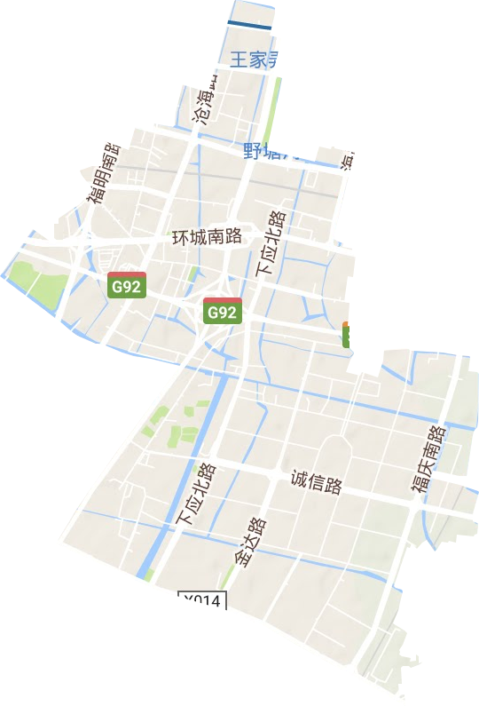 潘火街道地形地图