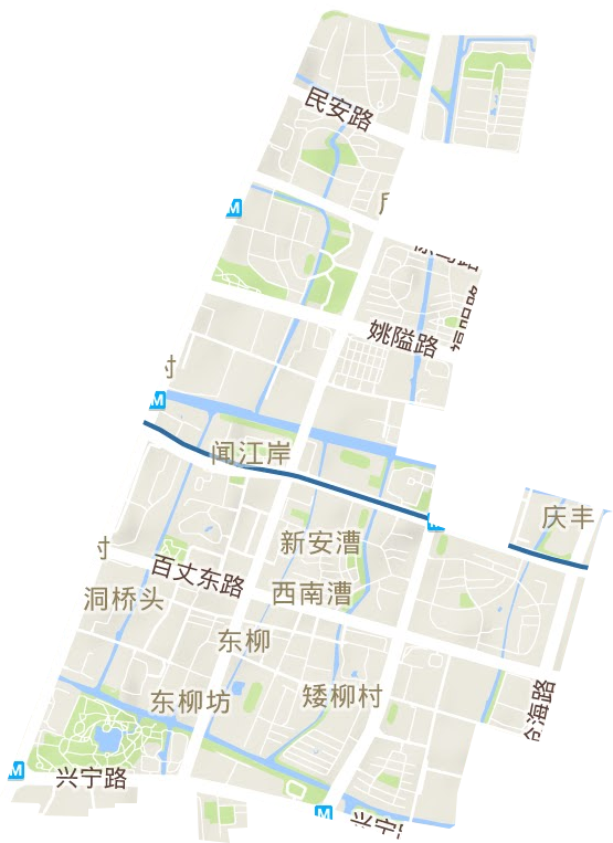 东柳街道地形地图