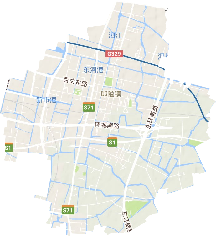 邱隘镇地形地图