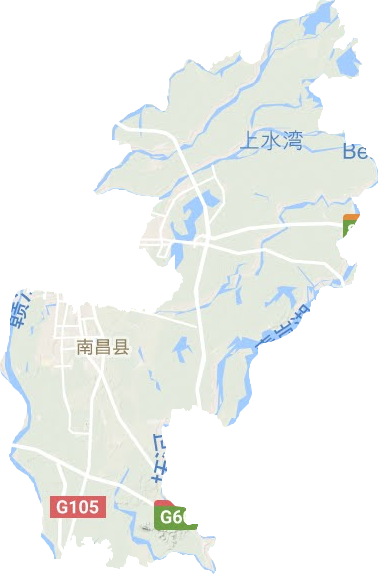 南昌县地形地图