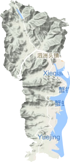 泗洲头镇地形地图