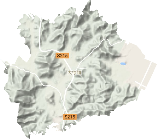大徐镇地形地图