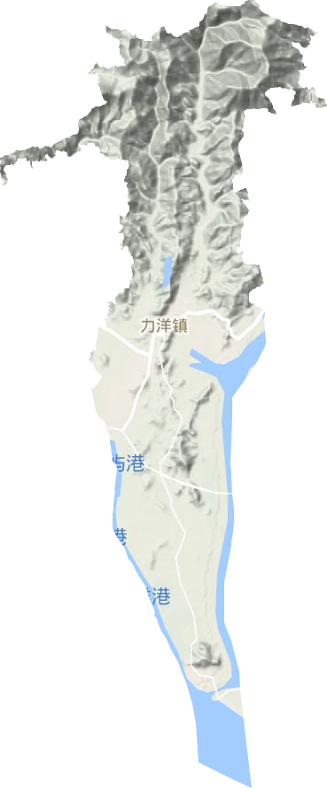 力洋镇地形地图
