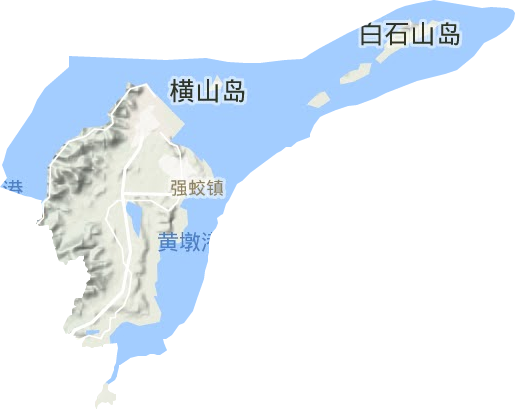 强蛟镇地形地图