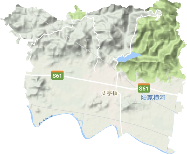 丈亭镇地形地图