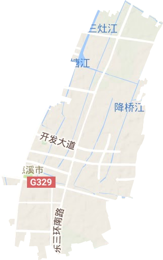 白沙路街道地形地图