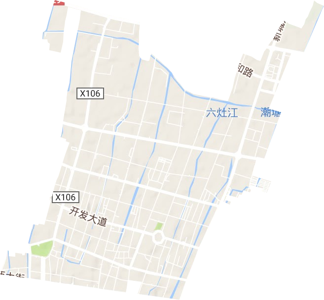 古塘街道地形地图