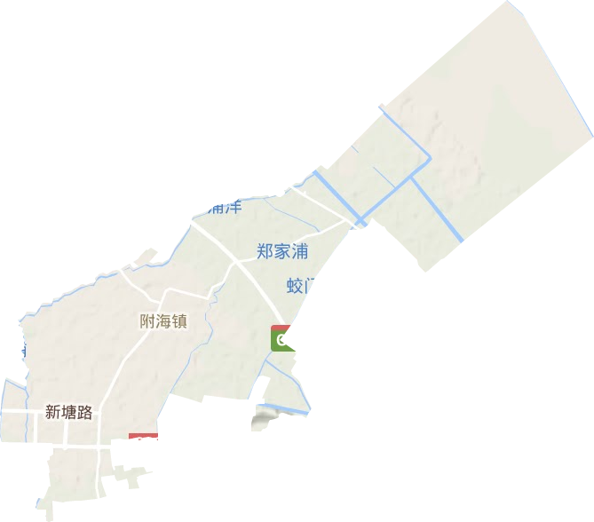 附海镇地形地图