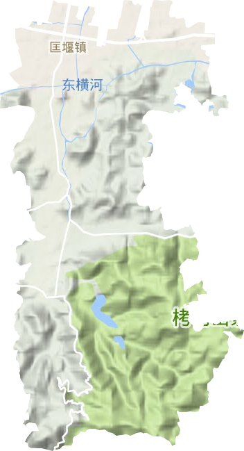 匡堰镇地形地图