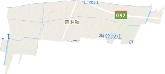 崇寿镇地形地图