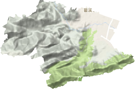 瞿溪街道地形地图