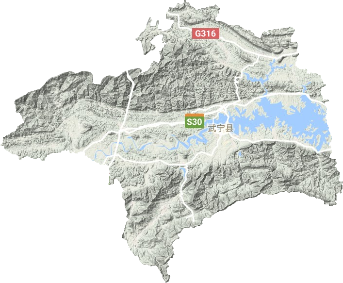 武宁县地形地图