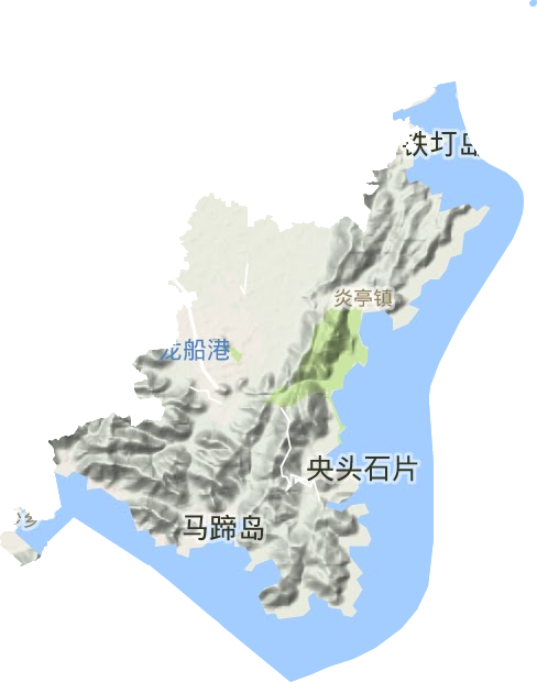 金乡镇地形地图