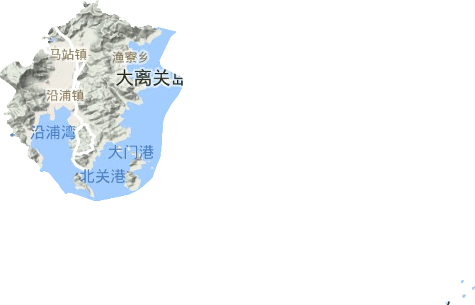 马站镇地形地图