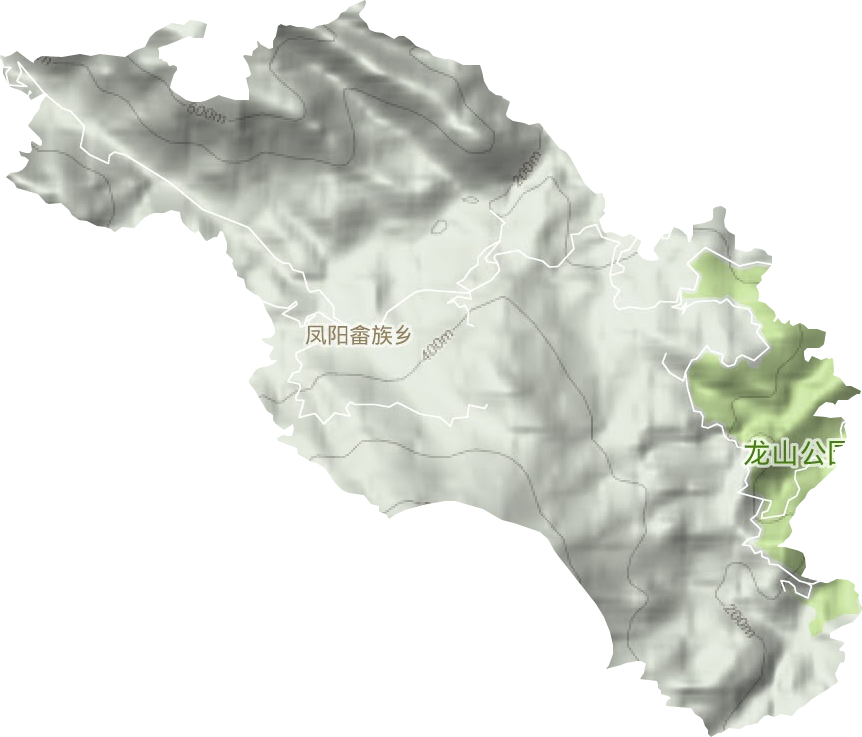 凤阳畲族乡地形地图