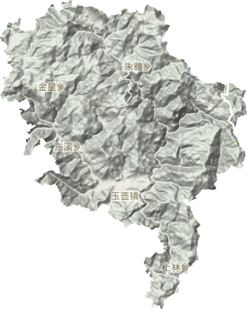 玉壶镇地形地图