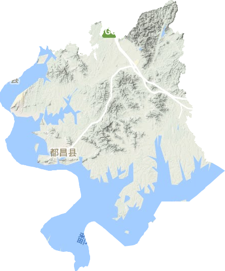 都昌县地形地图