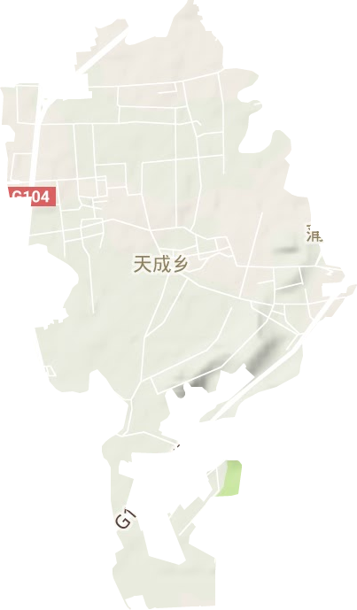 天成街道地形地图