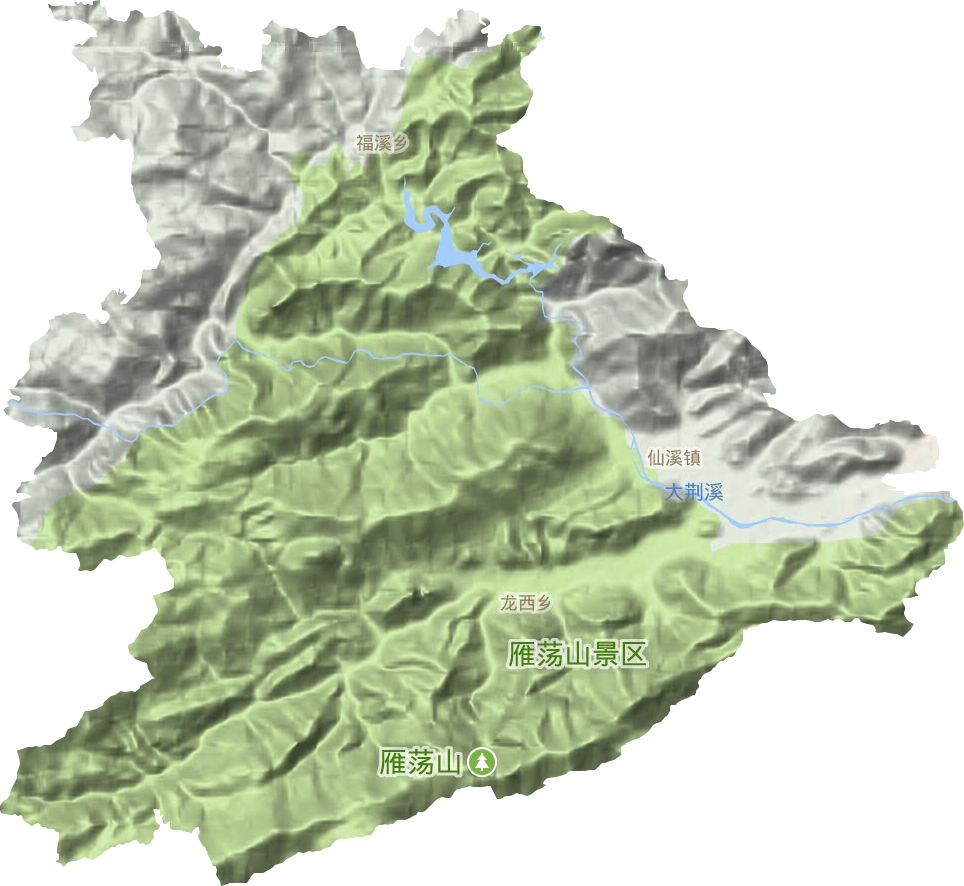 仙溪镇地形地图