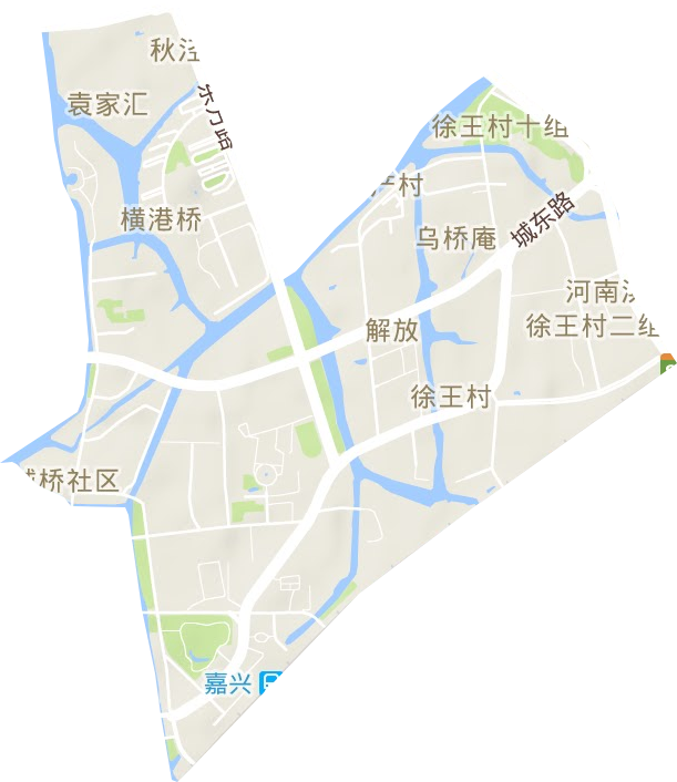 解放街道地形地图