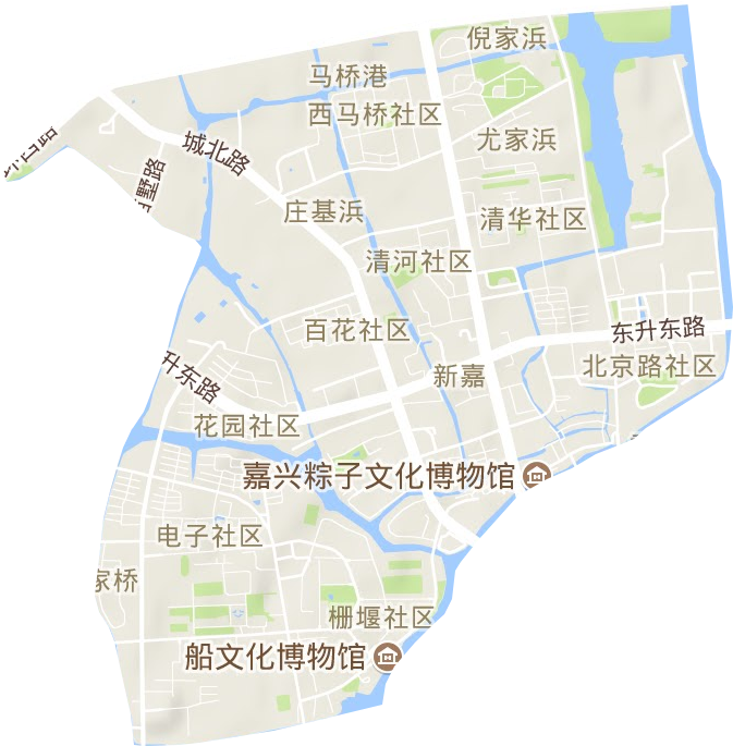 新嘉街道地形地图