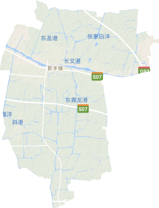 新丰镇地形地图