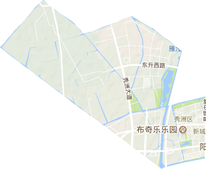 新城街道地形地图