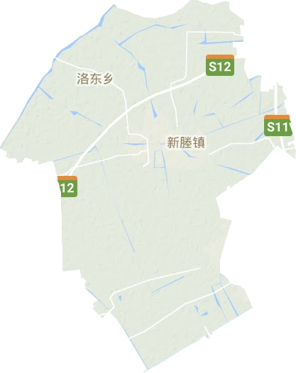 新塍镇地形地图