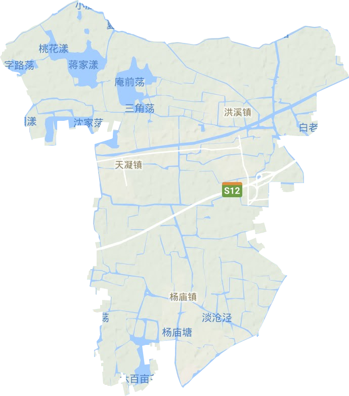 天凝镇地形地图